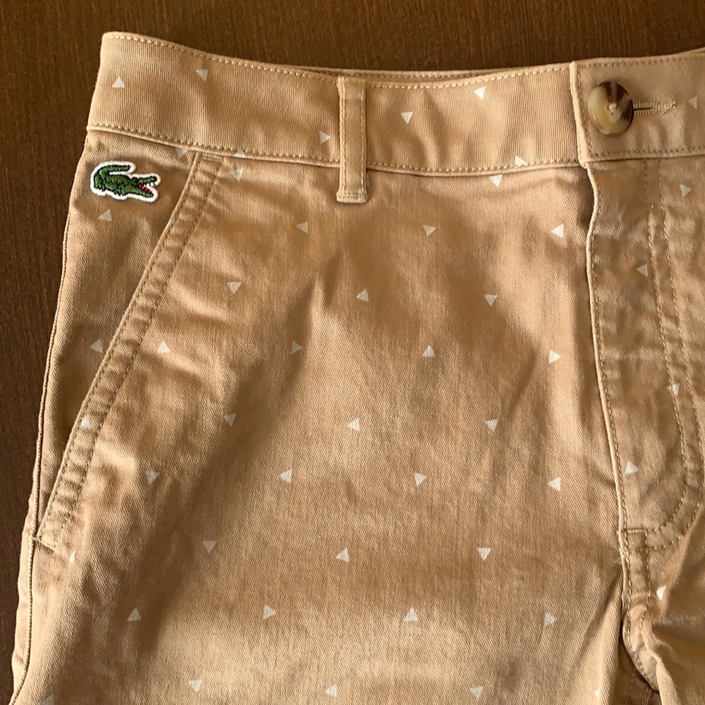 Boys Lacoste shorts 🩳 Boys' Stretch Cotton Bermudas